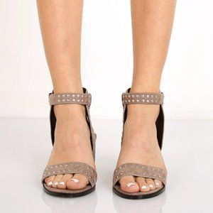 Sol Sana Porter Heel Taupe Suede